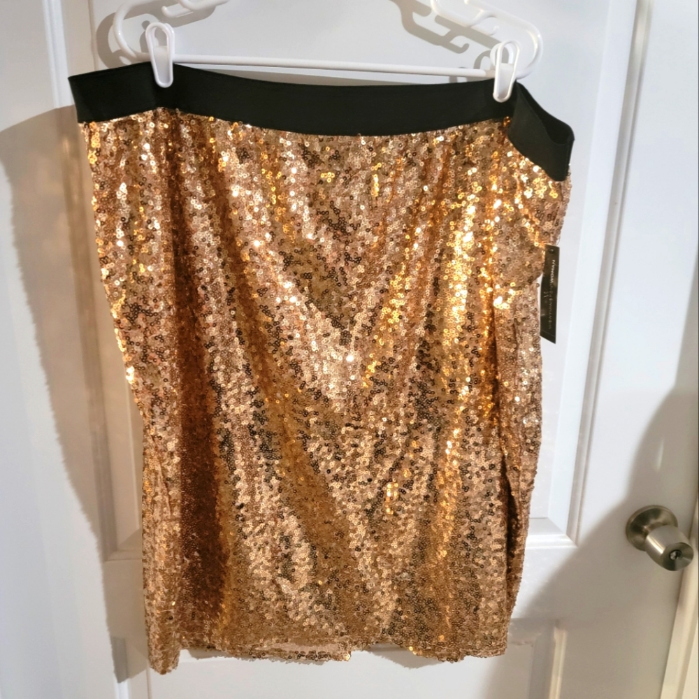 Sequin Midi Skirt